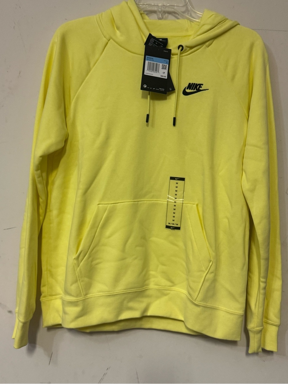 Nike Neon Yellow Hoodie with Black Swoosh